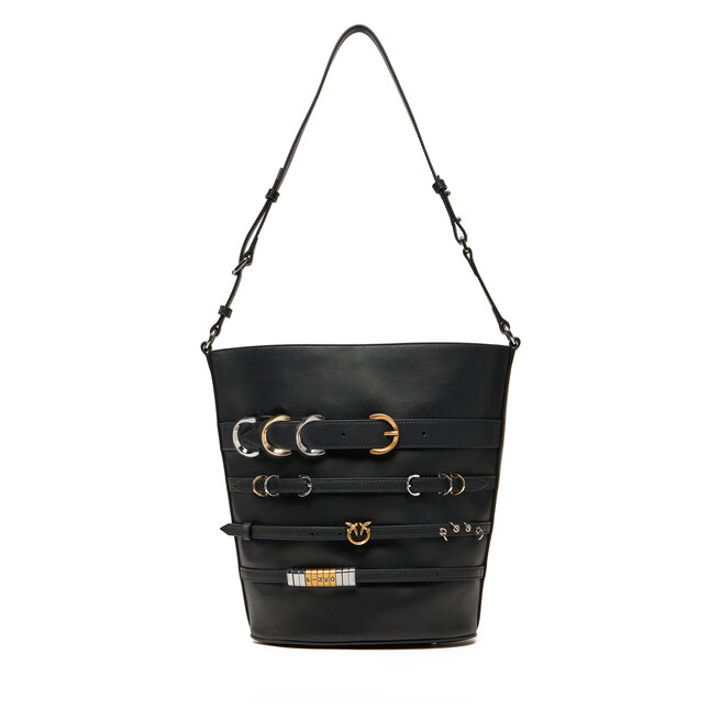 Torebka PINKO Belts Bucket PE 25 PLTT 104366 - Czarny