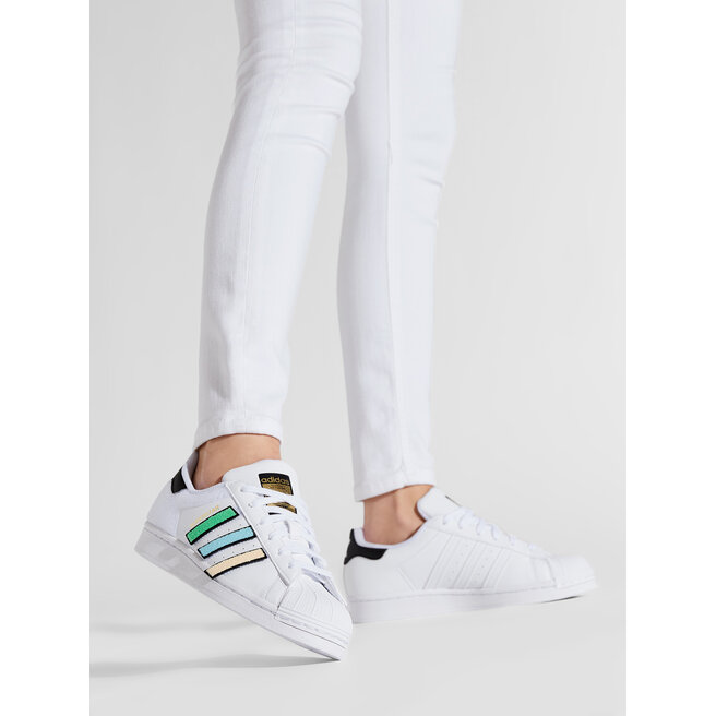 adidas Pantofi adidas Superstar J Q47342 Ftwwht/Cblack/Goldmt