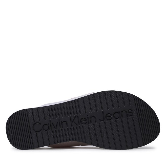 Calvin Klein Jeans Чехли Calvin Klein Jeans Flatform Sandal Webbing YW0YW00966 Ancient White YBH