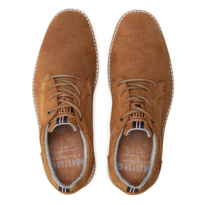 Mustang Shoes 4150-305 – Scarpe Stringate Uomo In Sintetico, Eleganti E Versatili, Colore Marrone
