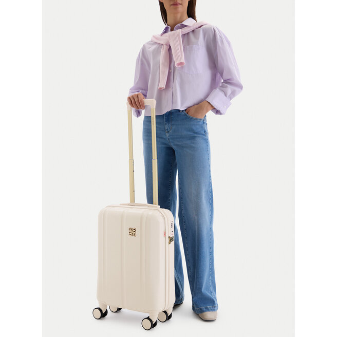 Walizka kabinowa Nine West CEO-NW-S-004-09 PINK Écru -