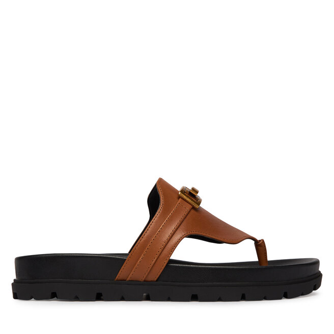 Japonki Guess FLJFRR LEA03 Brązowy jasny -