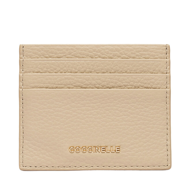 Etui na karty kredytowe Coccinelle MW5 Metallic Soft E2 MW5 12 95 01 Beżowy -
