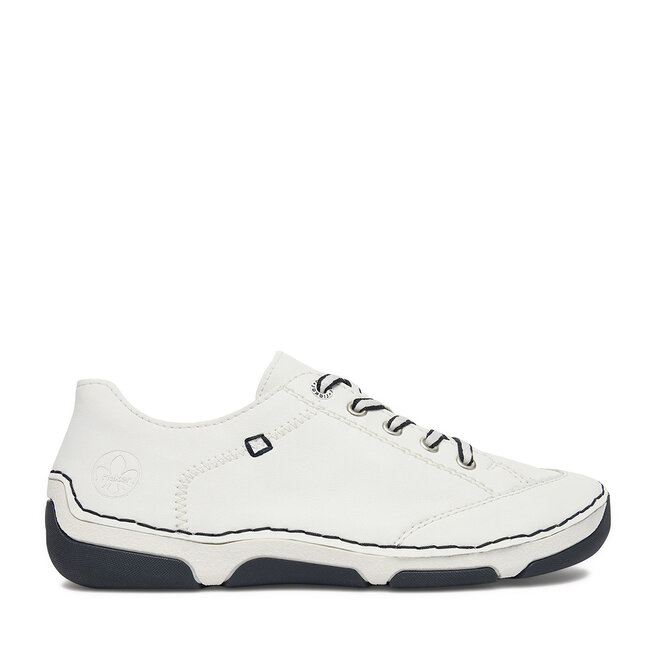 Półbuty Rieker 55901-80 Biały - kobiece