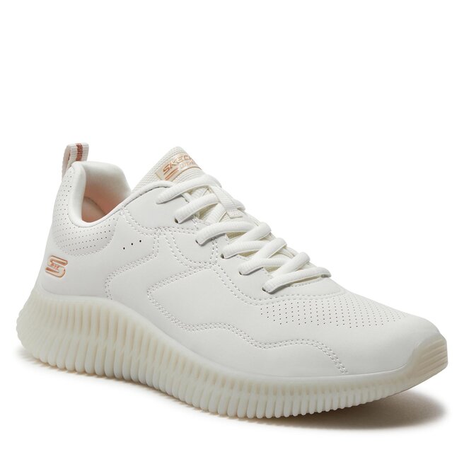 White skechers 2025 bobs