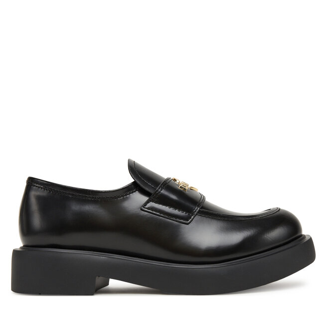 Loafersy LOVE MOSCHINO - Czarny