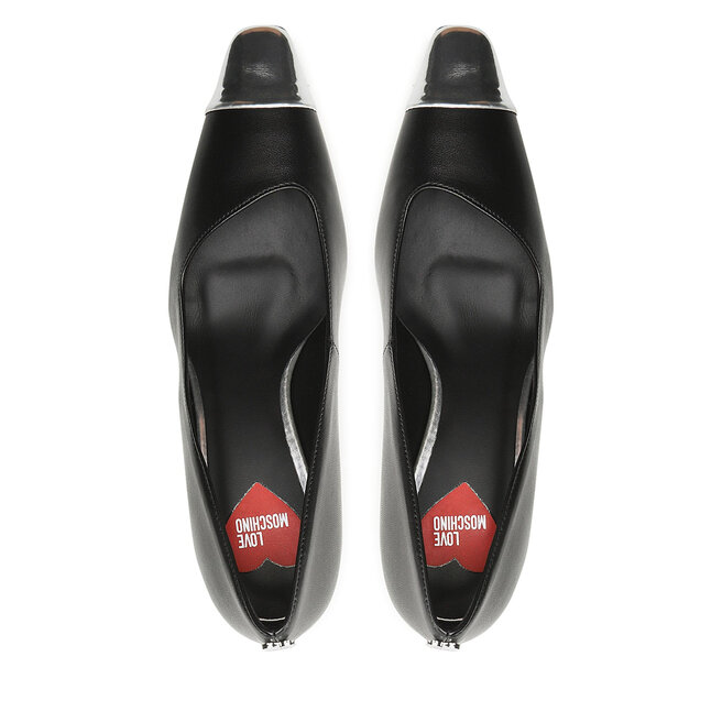 LOVE MOSCHINO Pantofi LOVE MOSCHINO JA10215G1FIA600B Nero/Arg
