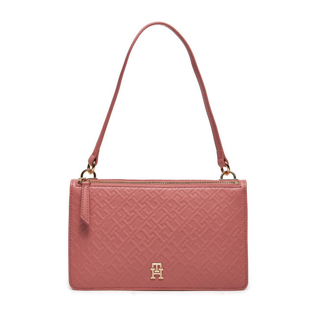 Torebka Tommy Hilfiger Th Refined Shoulder Bag Mono - Różowy