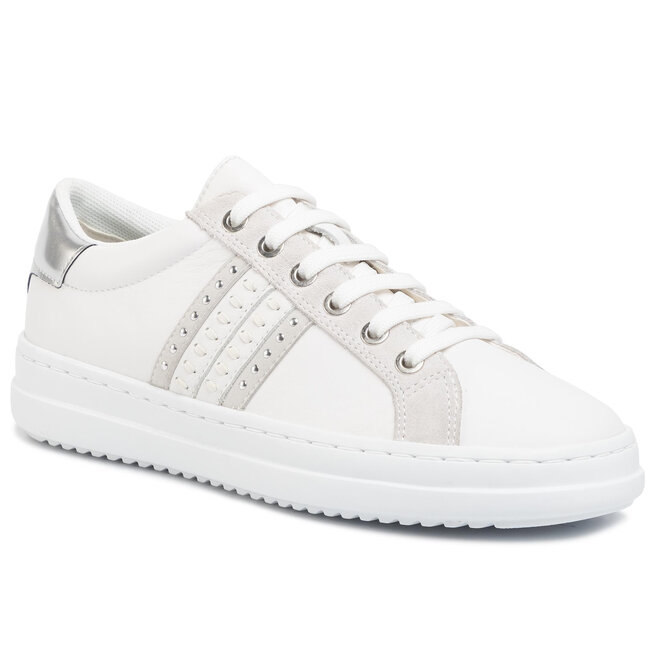 Sneakers Geox D Pontoise DD02FED 085BN C0007 White/Silver •