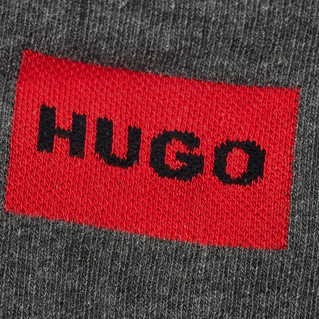 Hugo Sada 2 párů vysokých ponožek unisex Hugo 2P Qs Rib Lab Col Cc 50468435 031
