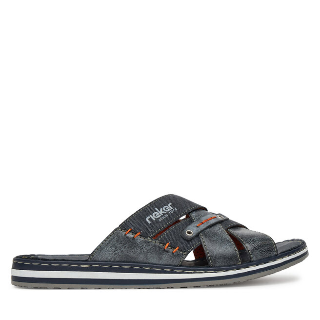 Klapki Rieker 21599-14 Granatowy -