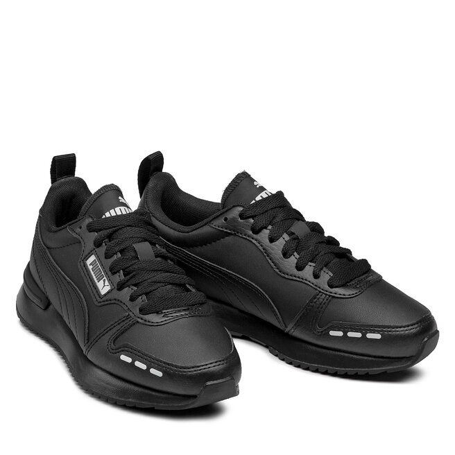 Laisvalaikio batai Puma R78 Sl Jr 374428 01 Black/Black/Gray Violet •  Www.eavalyne.lt