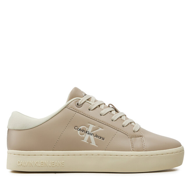 Sneakersy Calvin Klein Jeans Classic Cupsole Lowlaceup Lth Wn - Beżowy