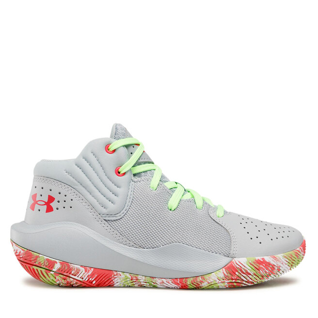 Under Armour Обувки Under Armour Ua Gs Jet '21 3024794-106 Gry/Grn