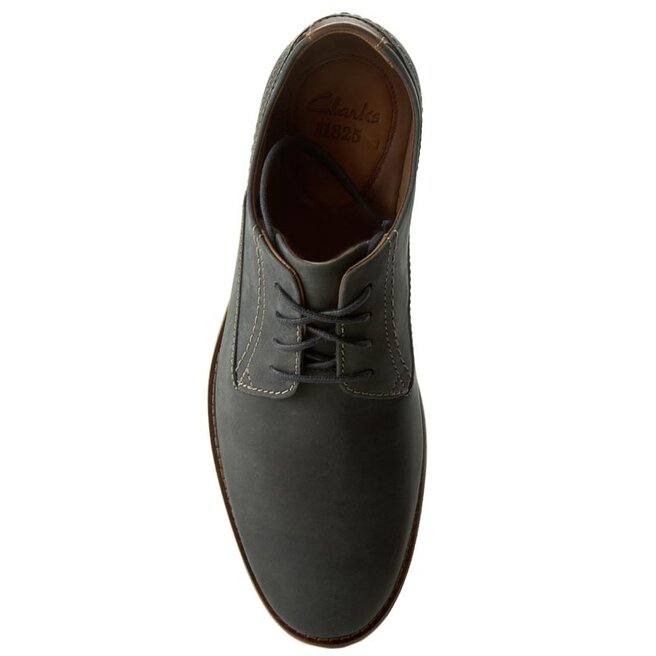 P buty Clarks Franson Plain 261148937 Blue Nubuck eobuwie .pl