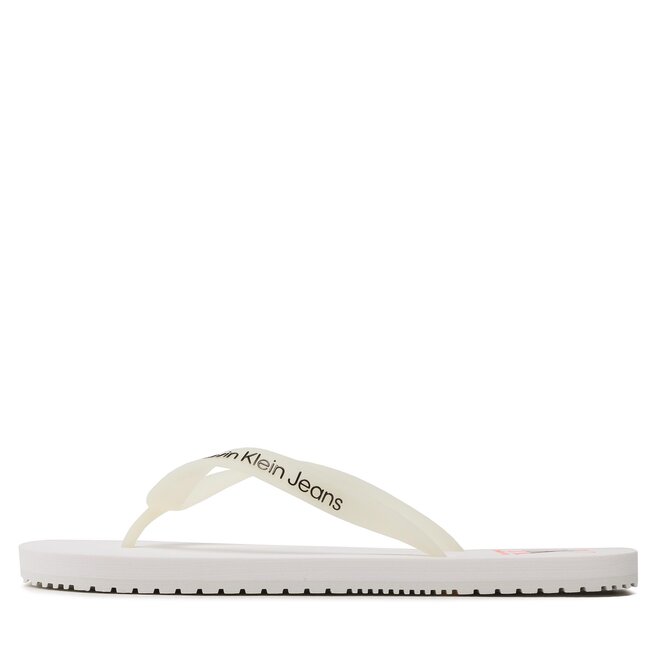 Calvin Klein Jeans Flip flop Calvin Klein Jeans Beach Sandal Logo YM0YM00656 White YBR