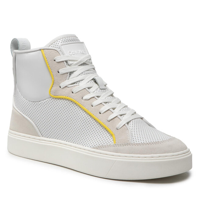 Sneakers Calvin Klein High Top Lace Up Perf HM0HM00338 Bright White YAF Bright