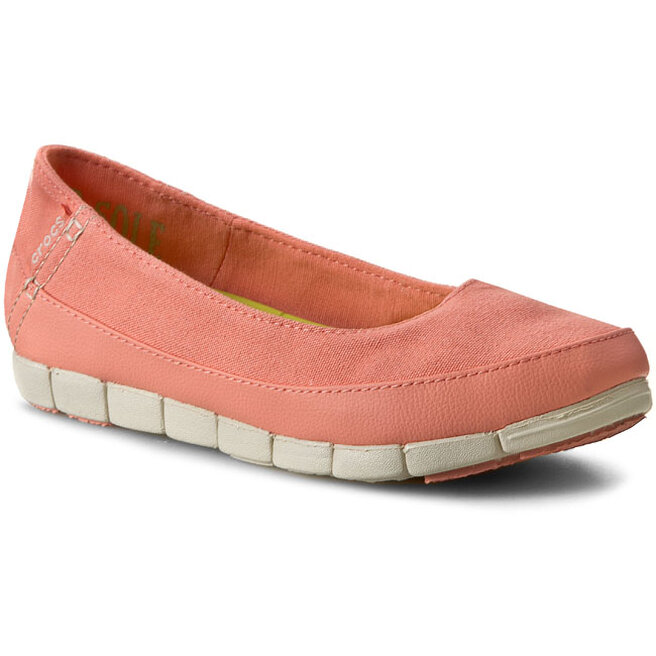 Polobotky Crocs Stretch Sole Flat W 15317 Melon Stucco eobuv.cz