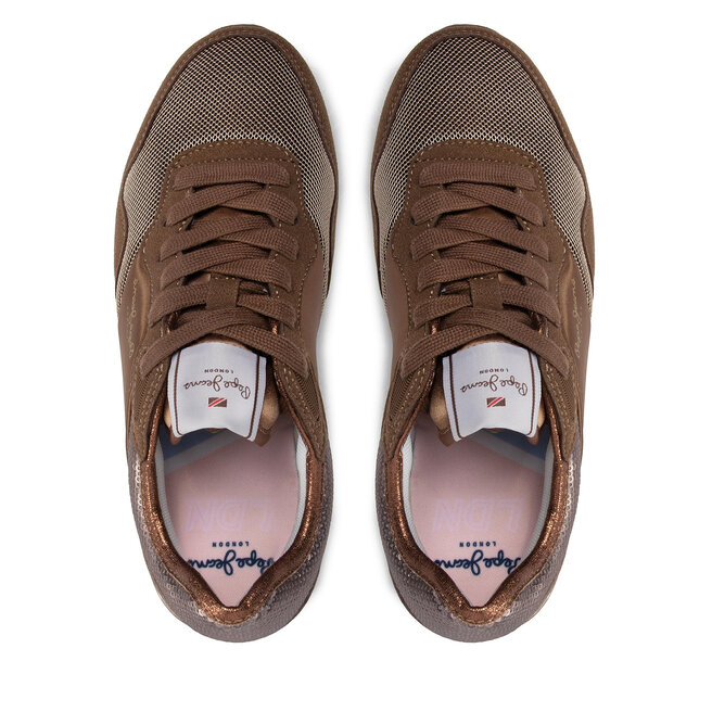 Pepe Jeans Sneakersy Pepe Jeans London W Sequins PLS31382 Concrete 840