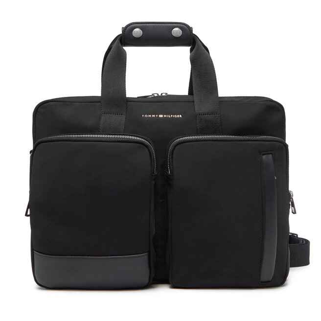 Torba na laptopa Tommy Hilfiger Th Business Nylon Computer Bag - Czarny