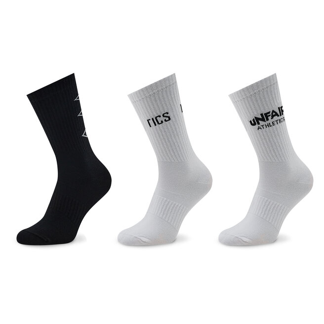 Unfair Athletics Set de 3 perechi de șosete medii unisex Unfair Athletics Athletic UNFR20-188 Black