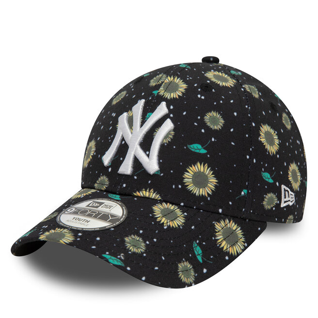 Czapka z daszkiem New Era Kids Floral Aop 940 Ne - M Czarny