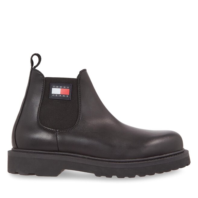 Tommy Jeans Ghete Tommy Jeans Tjm Napa Leather EM0EM01254 Black BDS