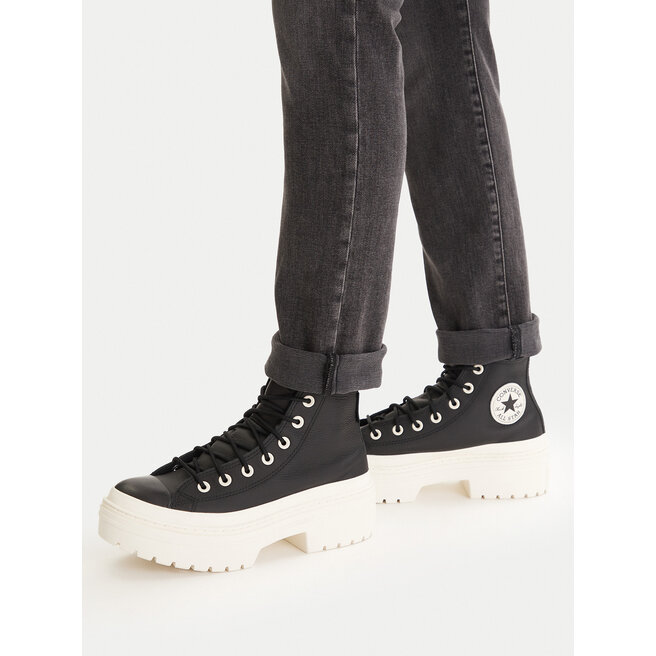 Trampki Converse Chuck Taylor All Star Lugged Heel Platform Waterproof A12328C 001 Czarny - kobiece