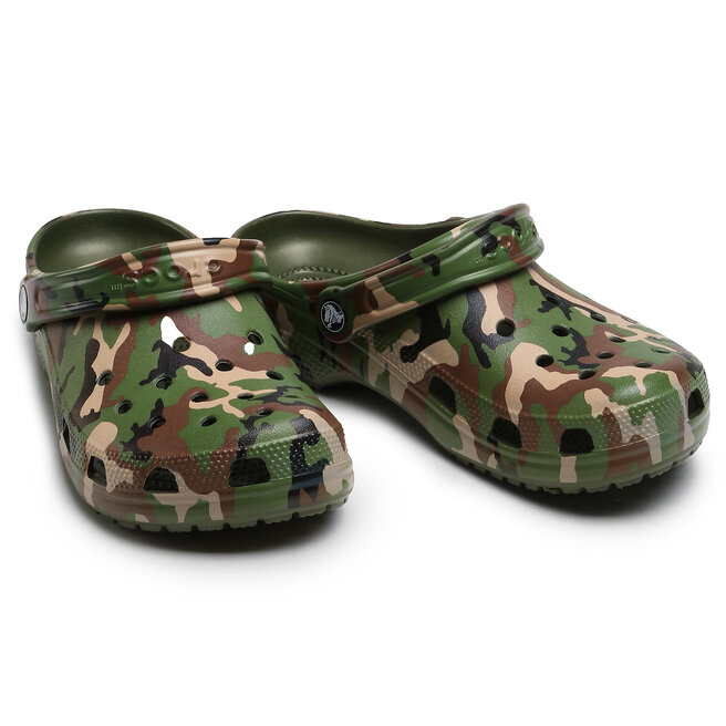 Crocs Ciabatte Crocs Classic Printed Camo Clog 206454 Army Green/Multi