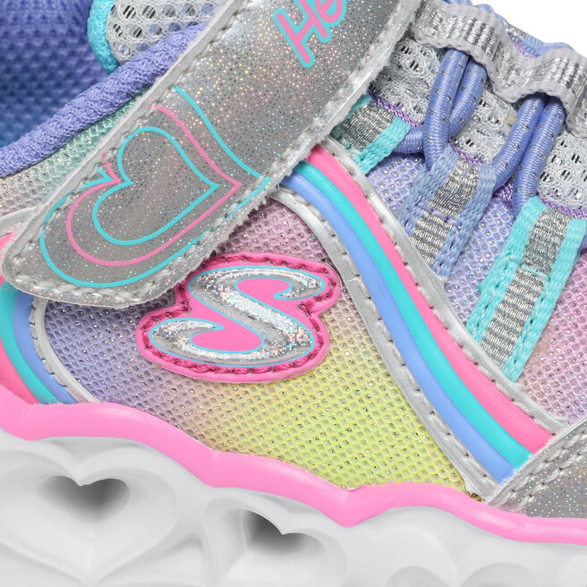 Skechers Sneakersy Skechers Rainbow Lux 302308N/SMLT Silver/Multi
