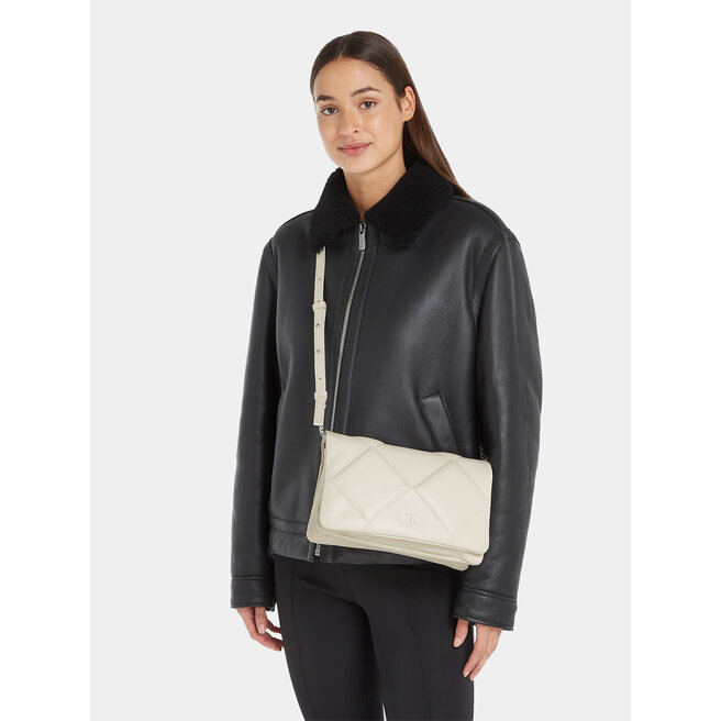 Shoulder bag, ecru, Calvin Klein