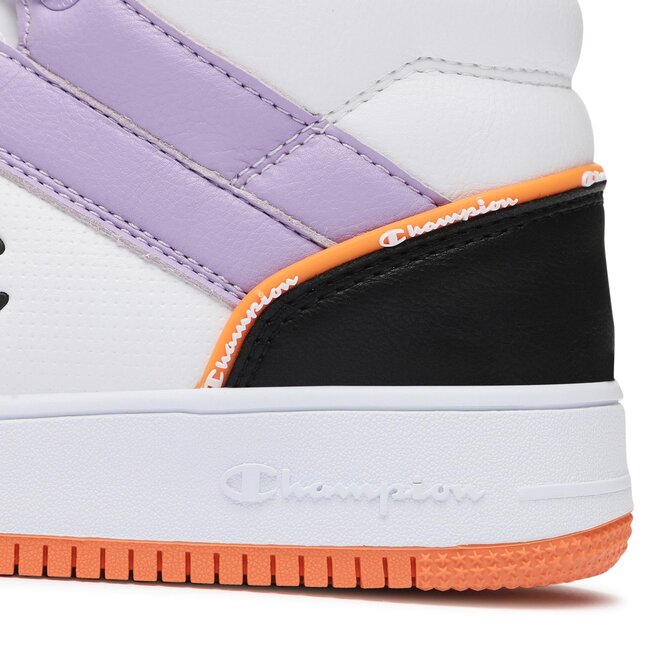 Champion Sneakersy Champion Rebound 2.0 Mid Mid Cut Shoe S11471-WW016 Wht/Violet/Black/Ora