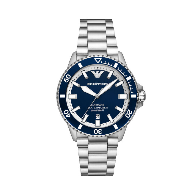 Zegarek Emporio Armani Sea Explorer - Srebrny