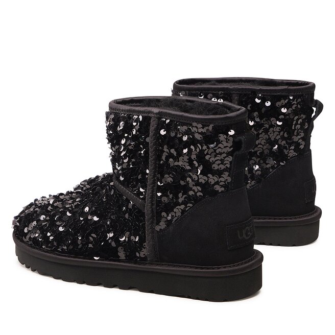 Ugg Pantofi Ugg W Classic Mini Chunky Sequin 1130602 Blk