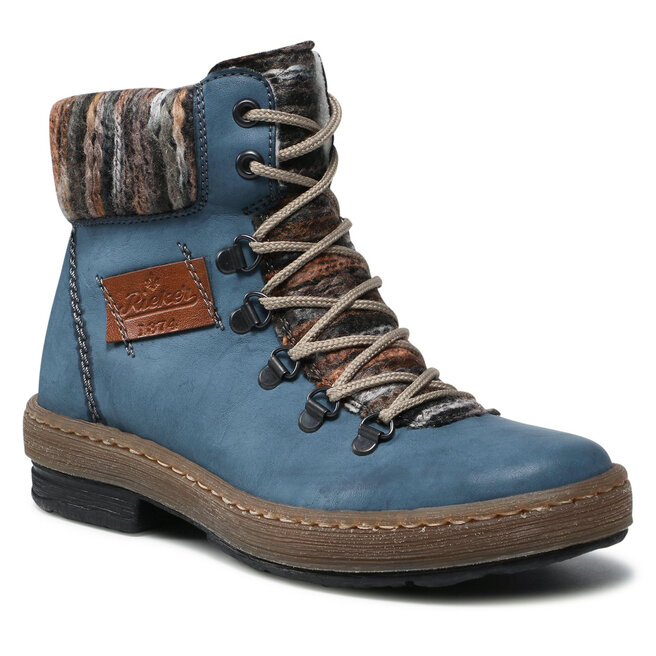 Botine Rieker Z6743-14 Blau Kombi