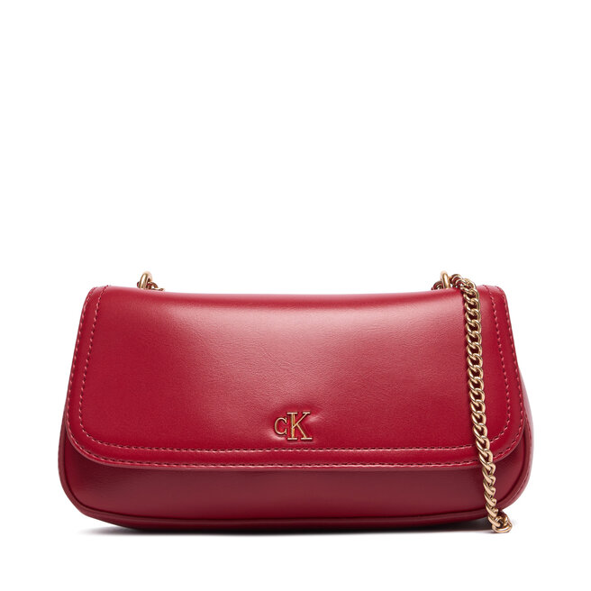 Torebka Calvin Klein Ck Convertible Chain Small Bag LV04F3172G Bordowy -