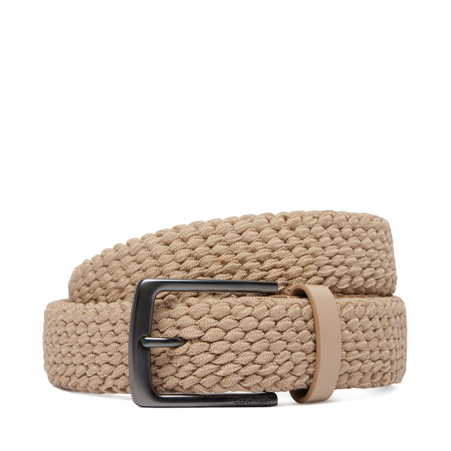 Pasek Calvin Klein Casual Pin Buckle 35Mm Fixed - LV04D7088G Beżowy -