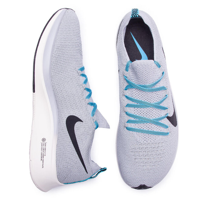 Chaussures Nike Zoom Fly Fk AR4561 004 Wolf Grey Black Blue Fury