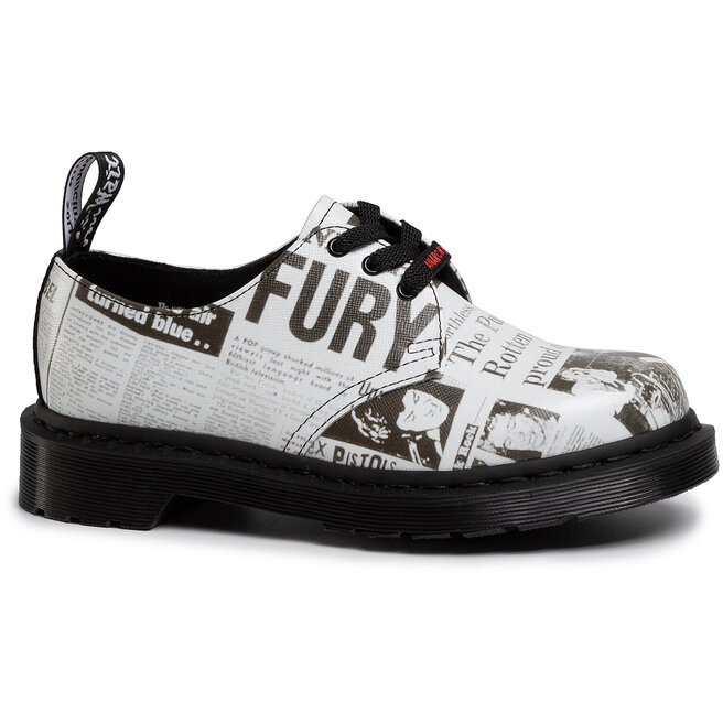 Pantofi Dr. Martens 1461 Sex Pistols 25928009 Black White