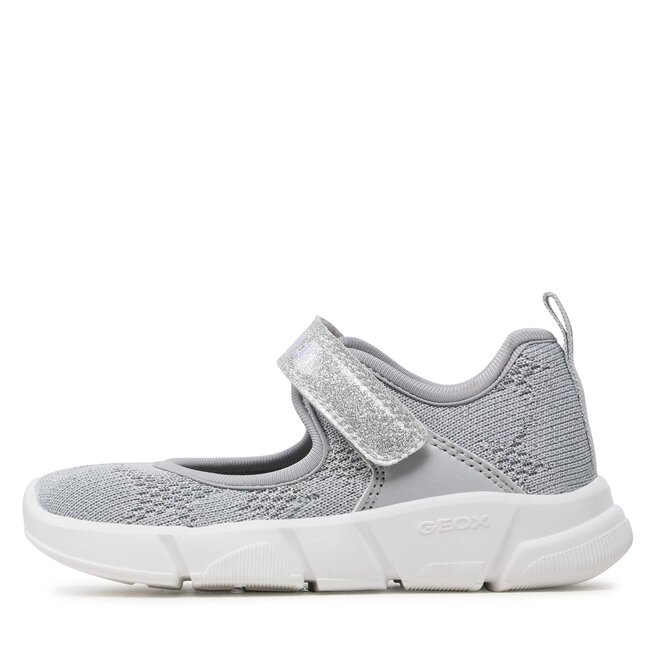 Geox Балеринки Geox J Aril Girl J35DLF07QBCC1007 M Silver