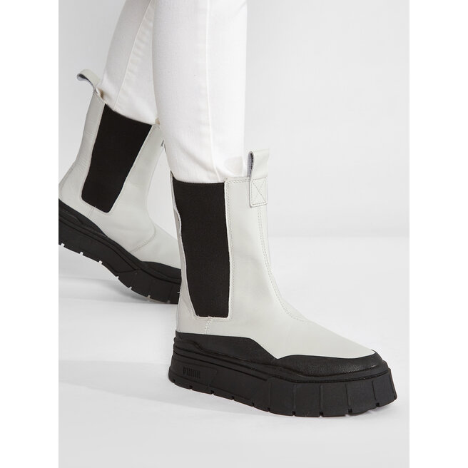 Puma Členková obuv s elastickým prvkom Puma Mayze Stack Chelsea Wns 386272 01 Vaporous Gray