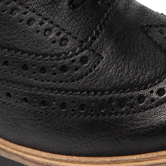 Clarks Félcipő Clarks Baille Brogue 261574144 Black Leather