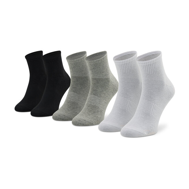 6 pares de calcetines cortos unisex Hummel Chevron 6-Pack Mid Cut Socks  213252-9034 White/Black/Grey