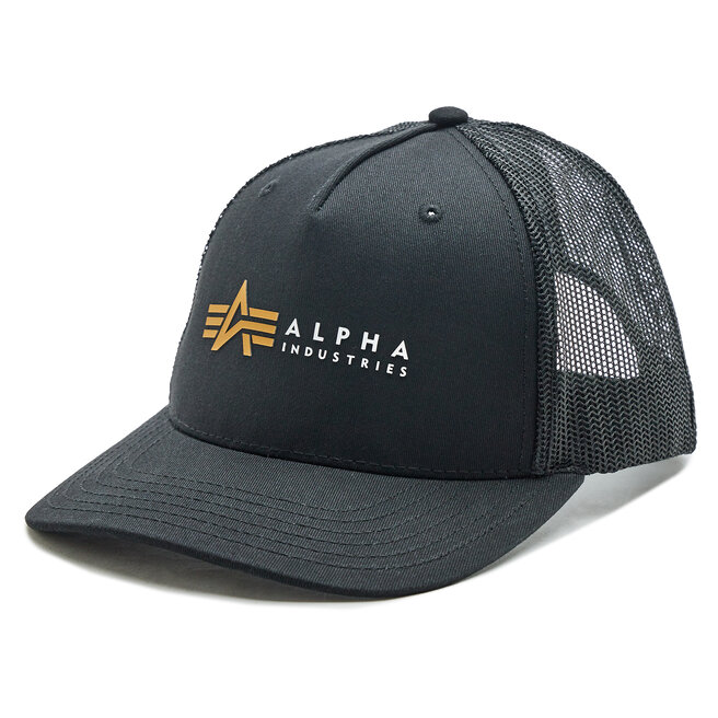 Czapka z daszkiem Alpha Industries Label - Czarny