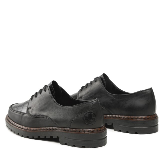 Rieker Oxford cipők Rieker 54806-00 Schwarz