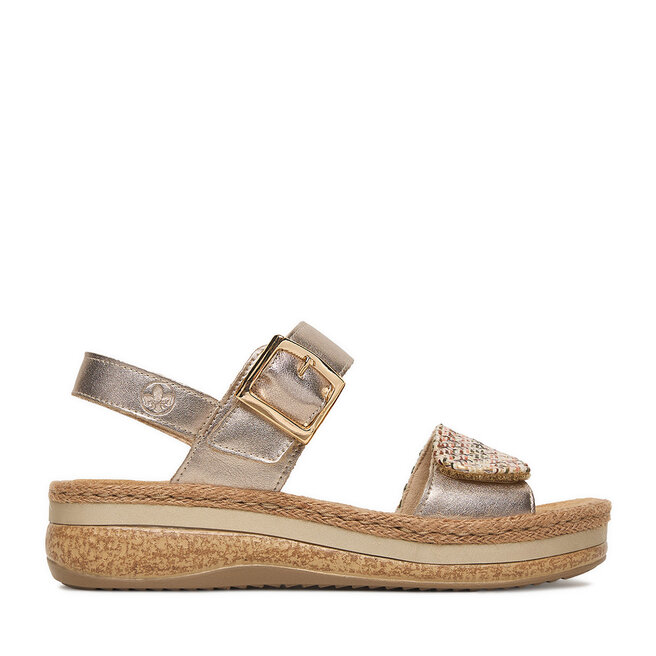 Sandały Rieker CEO-V0951-90 Złoty - kobiece