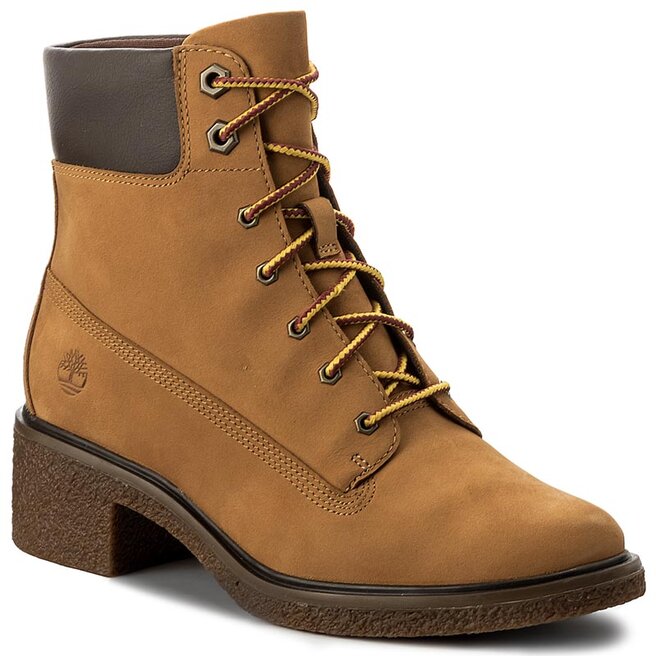 Tronchetti Timberland Brinda 6 In Lace Up A1KLL Wheat escarpe