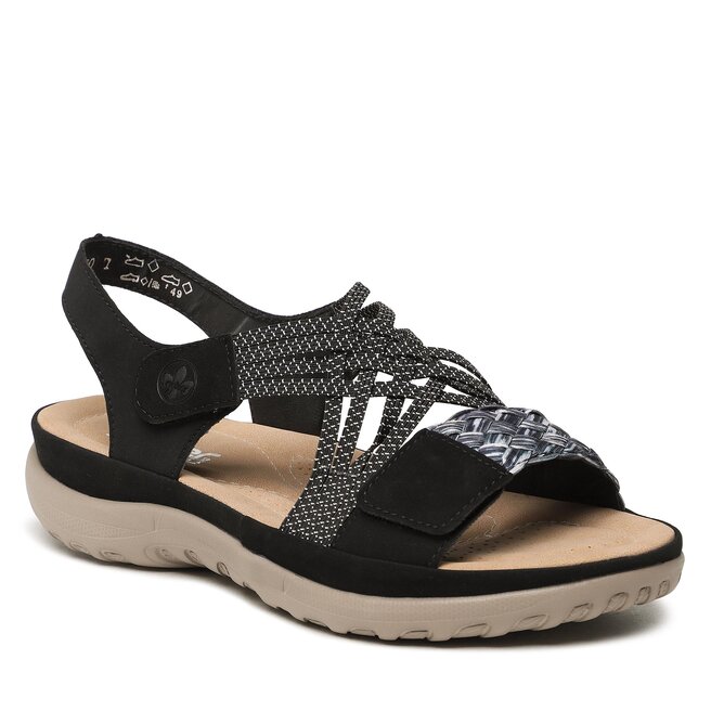 Sandale Rieker 64889-00 Schwarz