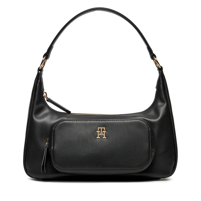 Torebka Tommy Hilfiger Soft Utility Shoulder Bag Pu - Czarny