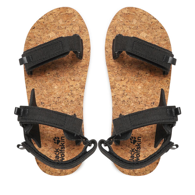 Jack Wolfskin Сандали Jack Wolfskin Ecostride 2 Sandal W 4051771 Phantom/Cork